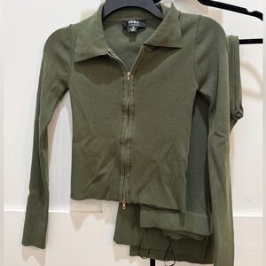 Qlive green sweater lounge set